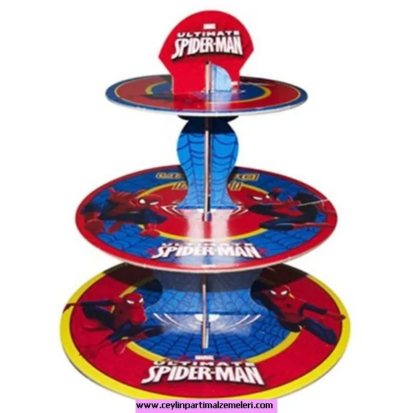 Spıderman Temalı Cupcake Standı